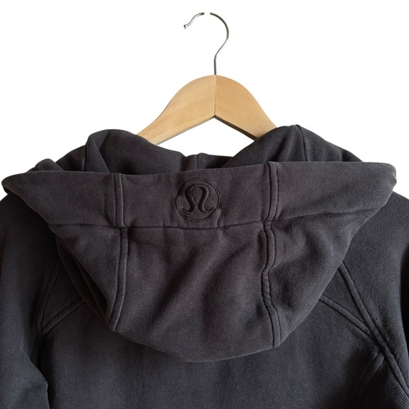 Lululemon Scuba Hoodie Light Cotton Fleece Black Size 4 - Picture 6 of 13